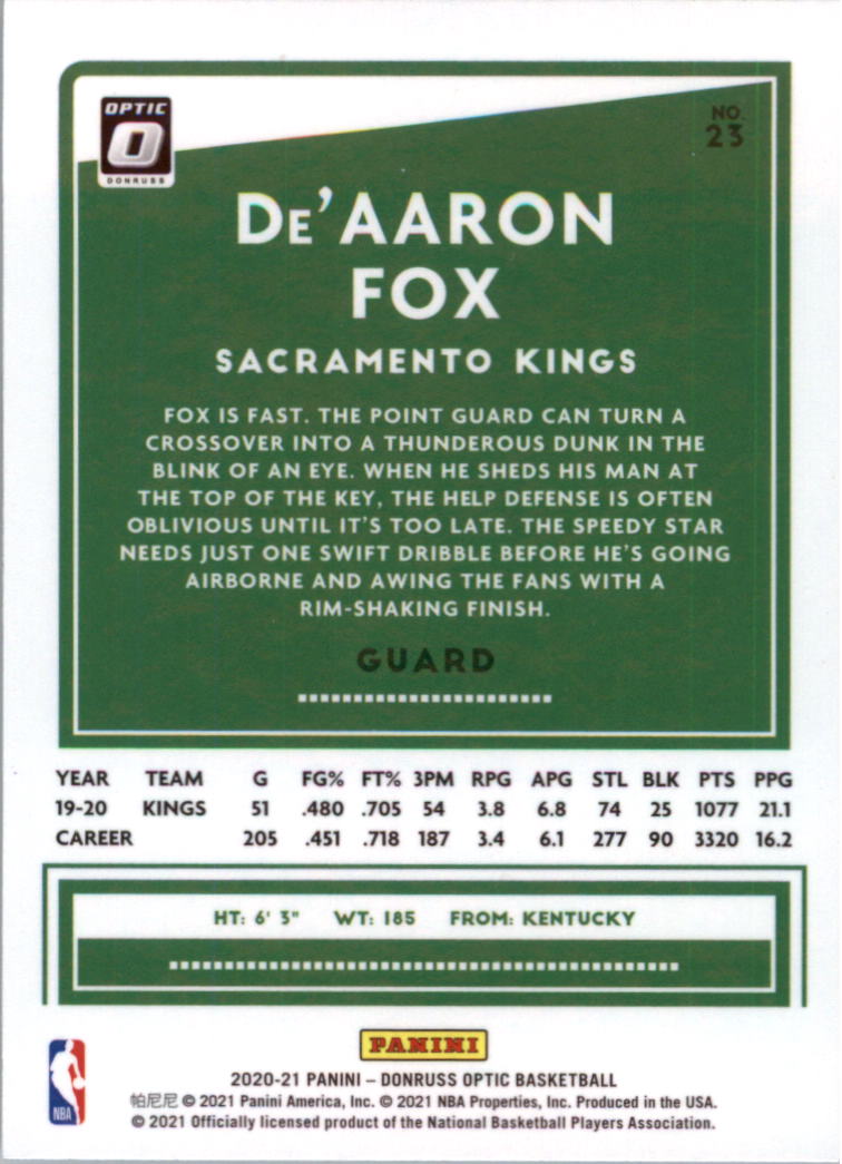 2020-21 Donruss Optic Basketball Card Pick (Base) - Bild 47 von 401