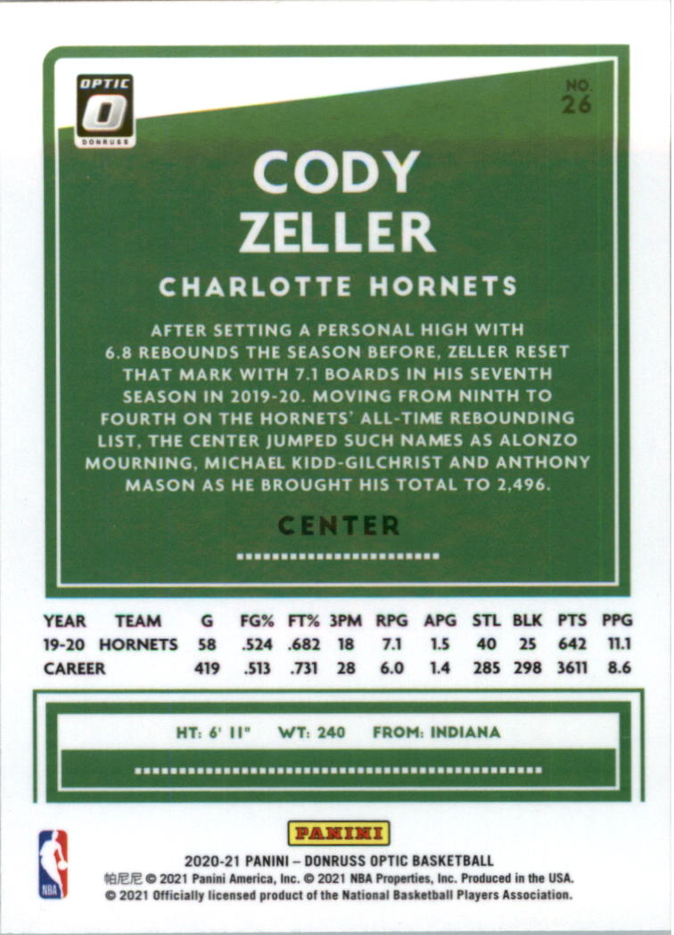 2020-21 Donruss Optic Basketball Card Pick (Base) - Bild 53 von 401