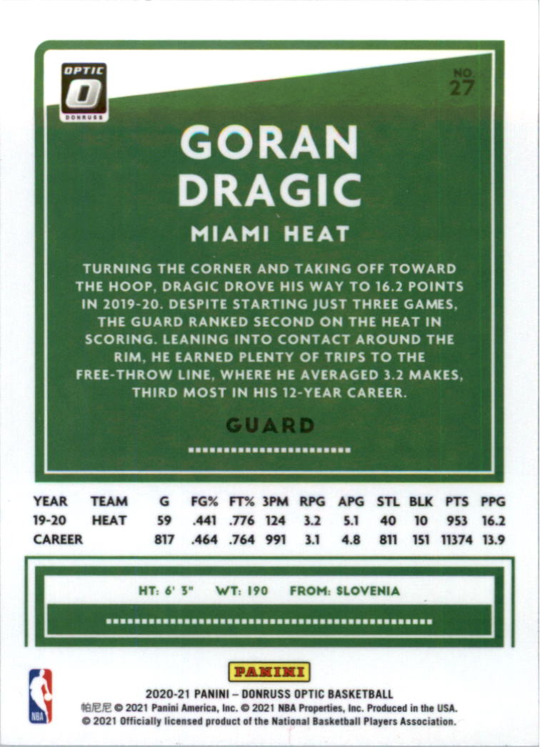 2020-21 Donruss Optic Basketball Card Pick (Base) - Bild 55 von 401