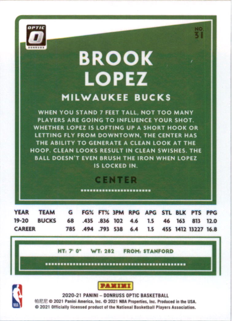 2020-21 Donruss Optic Basketball Card Pick (Base) - Bild 63 von 401