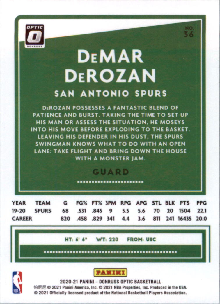 2020-21 Donruss Optic Basketball Card Pick (Base) - Bild 73 von 401