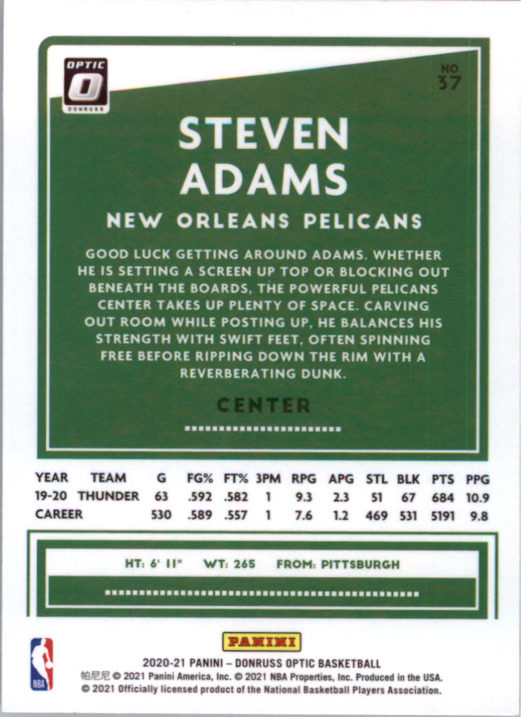 2020-21 Donruss Optic Basketball Card Pick (Base) - Bild 75 von 401