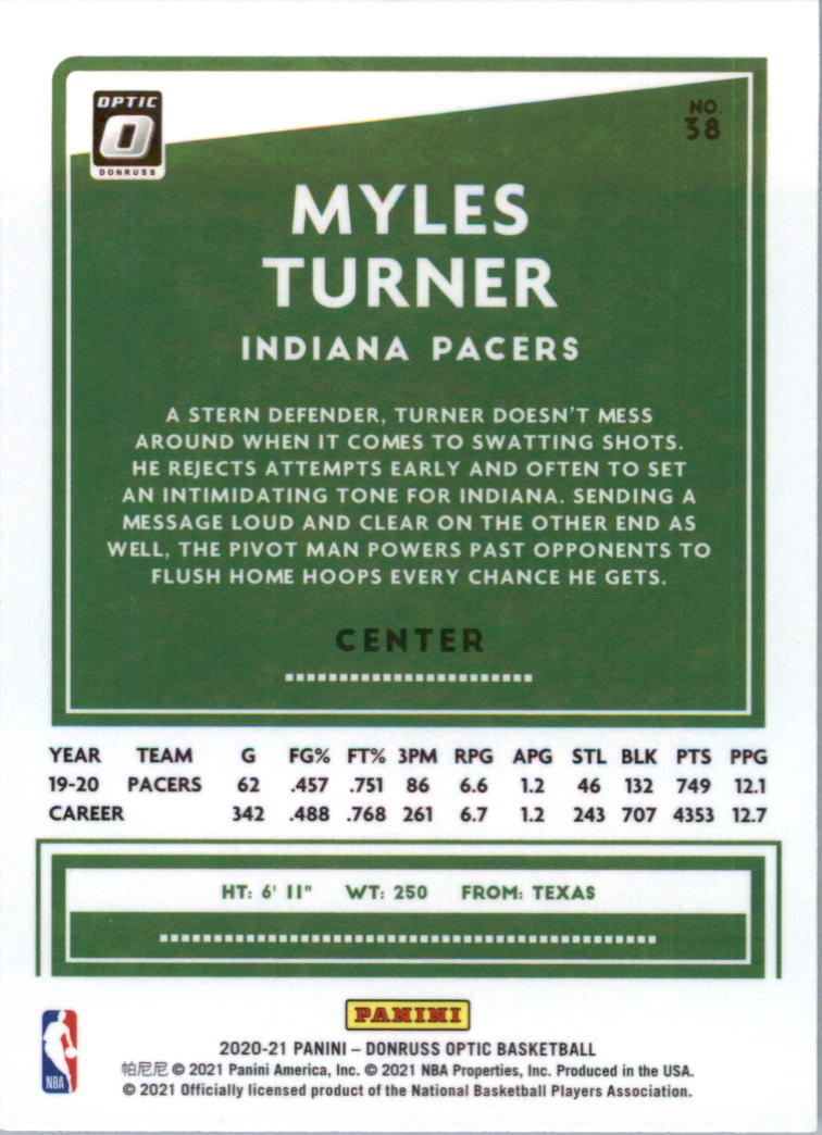 2020-21 Donruss Optic Basketball Card Pick (Base) - Bild 77 von 401