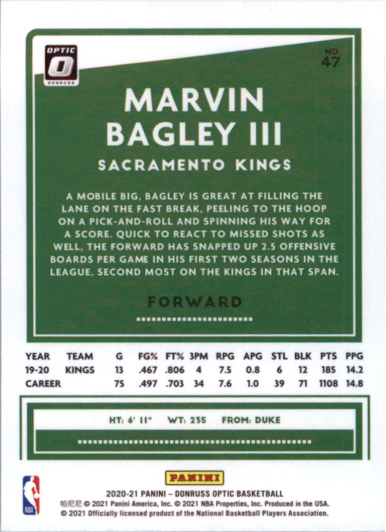 2020-21 Donruss Optic Basketball Card Pick (Base) - Bild 95 von 401