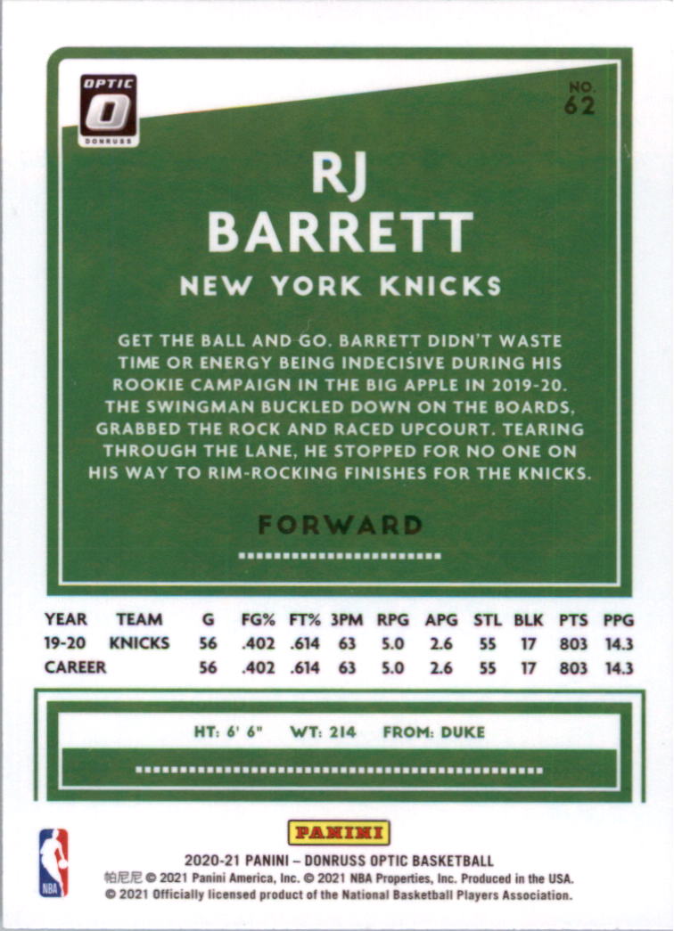 2020-21 Donruss Optic Basketball Card Pick (Base) - Bild 125 von 401