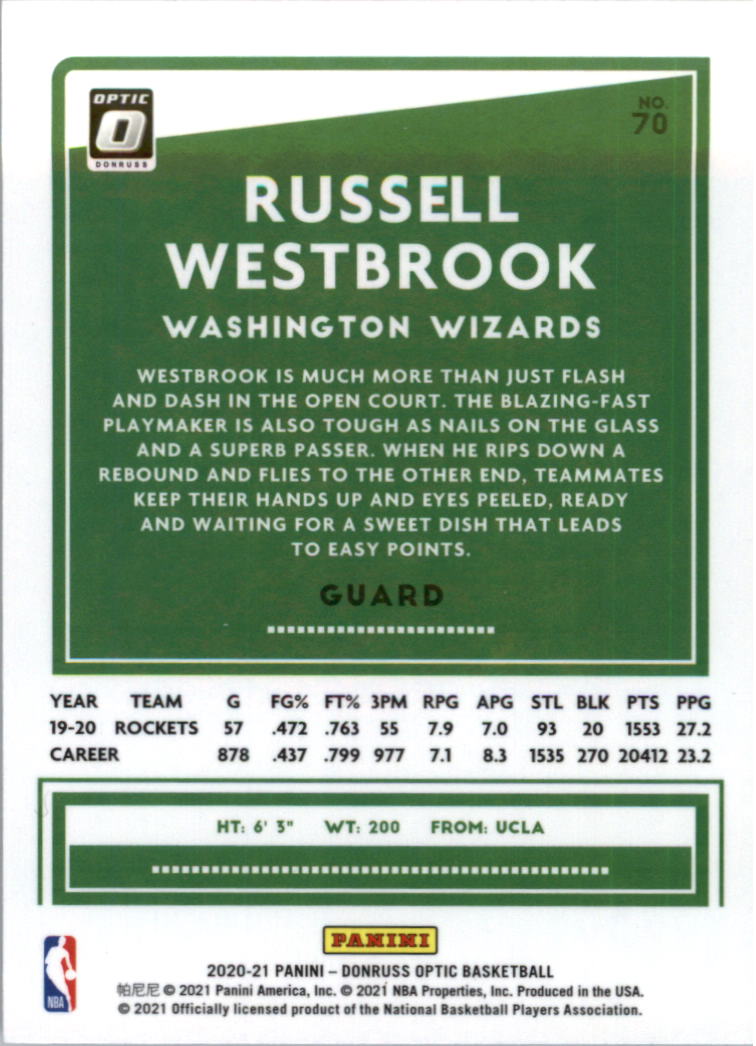 2020-21 Donruss Optic Basketball Card Pick (Base) - Bild 141 von 401
