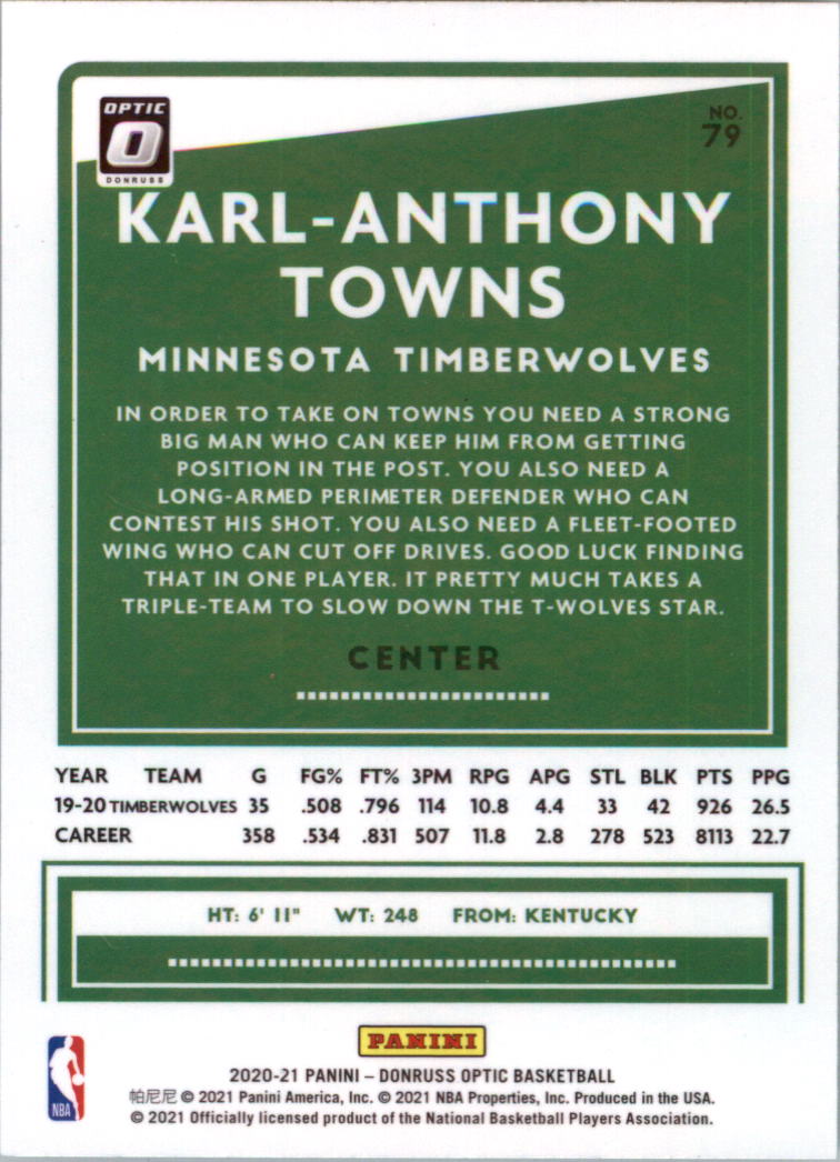2020-21 Donruss Optic Basketball Card Pick (Base) - Bild 159 von 401