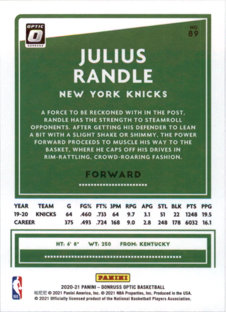 2020-21 Donruss Optic Basketball Card Pick (Base) - Bild 179 von 401