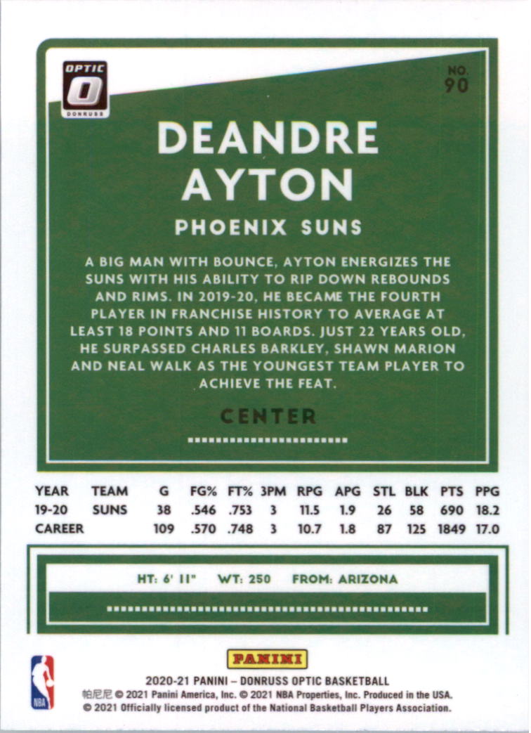 2020-21 Donruss Optic Basketball Card Pick (Base) - Bild 181 von 401