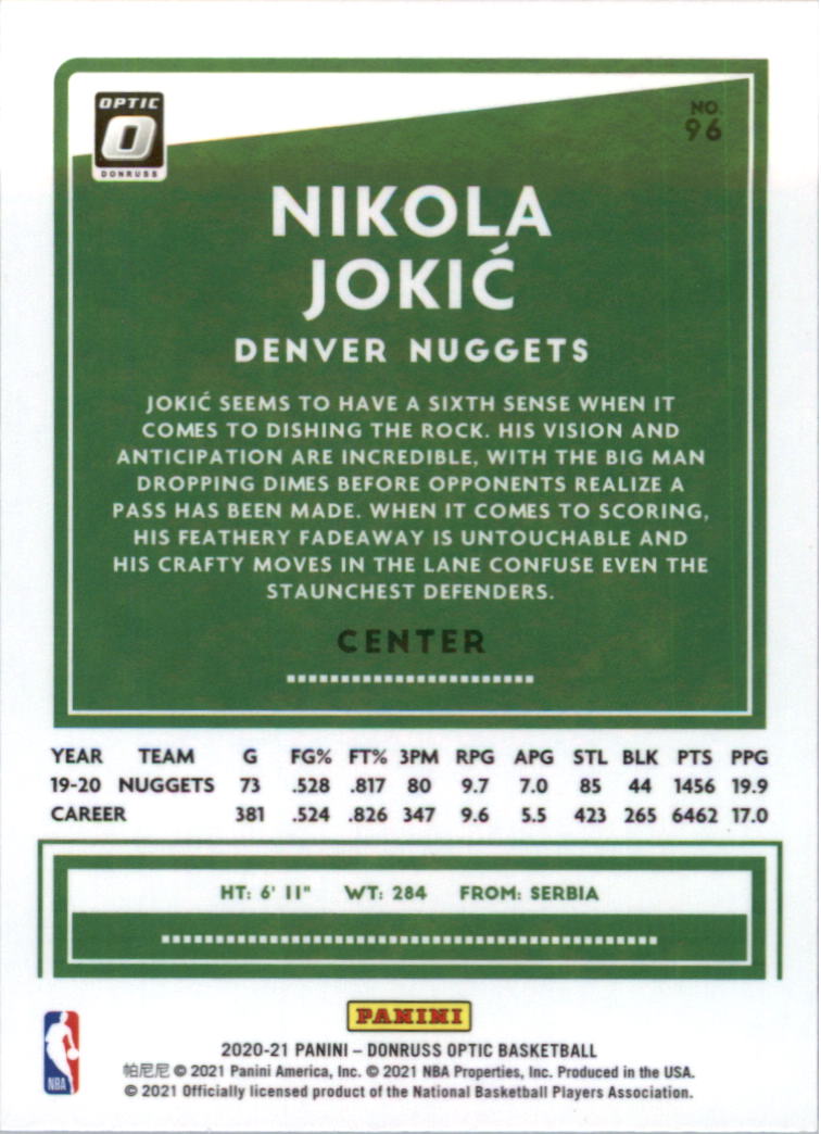 2020-21 Donruss Optic Basketball Card Pick (Base) - Bild 193 von 401