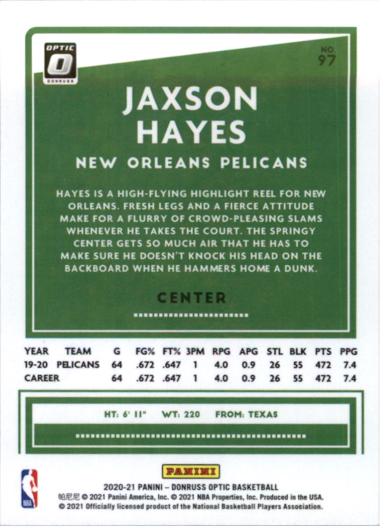 2020-21 Donruss Optic Basketball Card Pick (Base) - Bild 195 von 401
