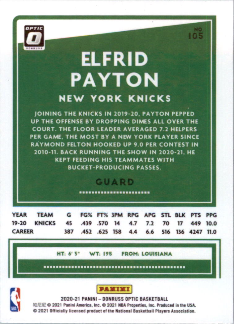 2020-21 Donruss Optic Basketball Card Pick (Base) - Bild 211 von 401