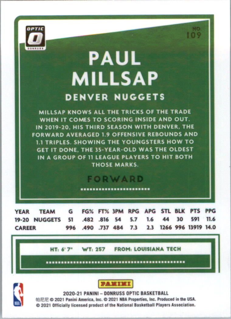 2020-21 Donruss Optic Basketball Card Pick (Base) - Bild 219 von 401