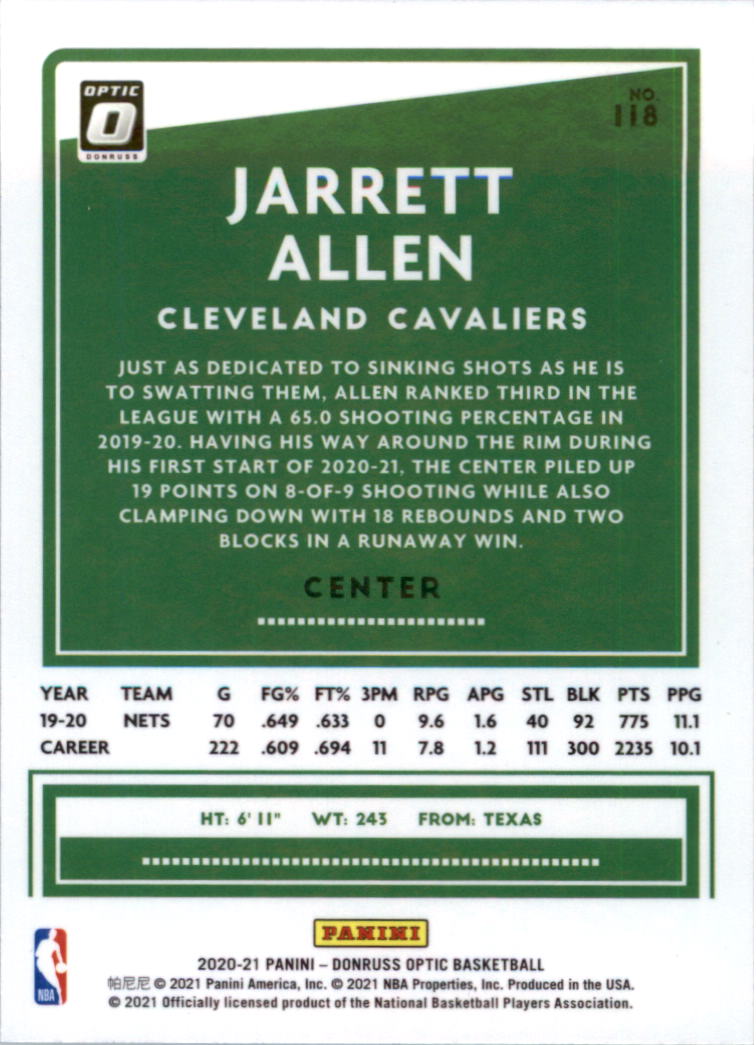 2020-21 Donruss Optic Basketball Card Pick (Base) - Bild 237 von 401