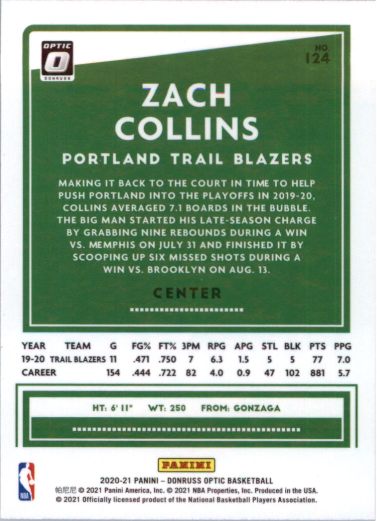 2020-21 Donruss Optic Basketball Card Pick (Base) - Bild 249 von 401