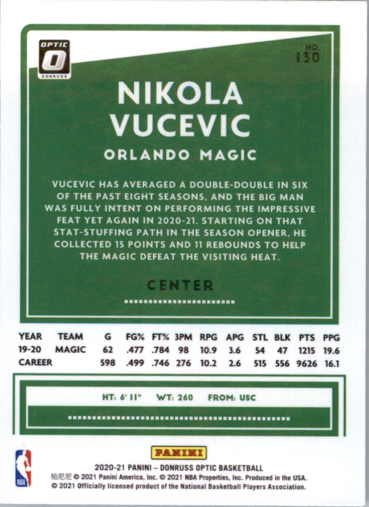 2020-21 Donruss Optic Basketball Card Pick (Base) - Bild 261 von 401