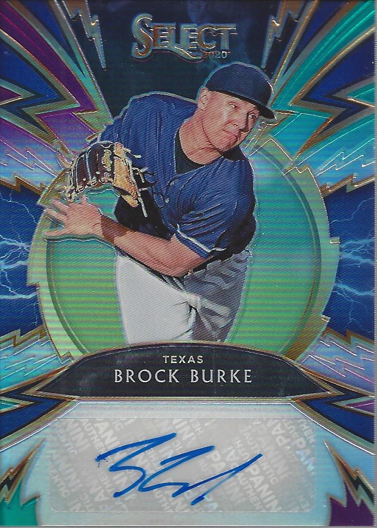 2020 Select Sparks Signatures Prizms Tri-Color #30 Brock Burke