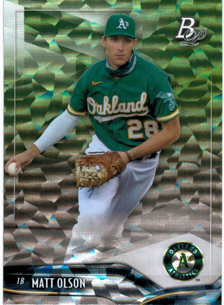 MATT OLSON 2015 Bowman Draft 196 Baseball Card Oakland 