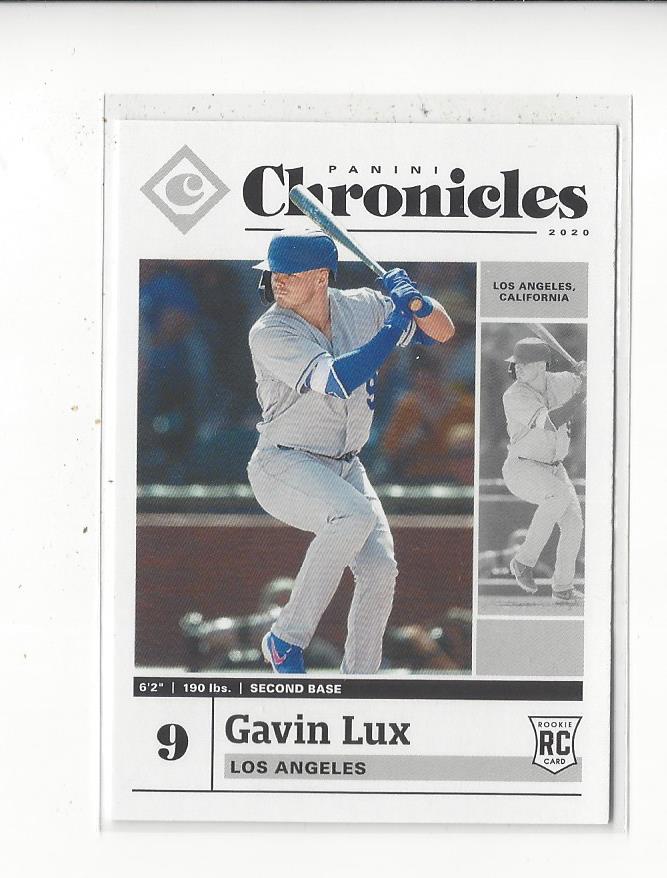 2020 Panini Chronicles #35 Gavin Lux RC