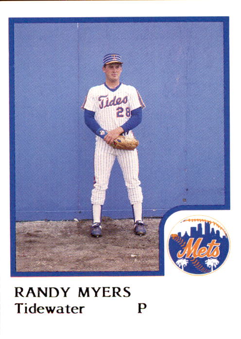 1986 Tidewater Tides Mets Logo ProCards #22 Randy Myers