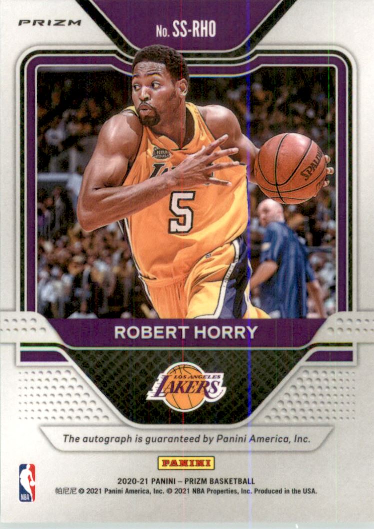 2020-21 Panini Prizm Sensational Signatures Prizms Silver #34 Robert Horry