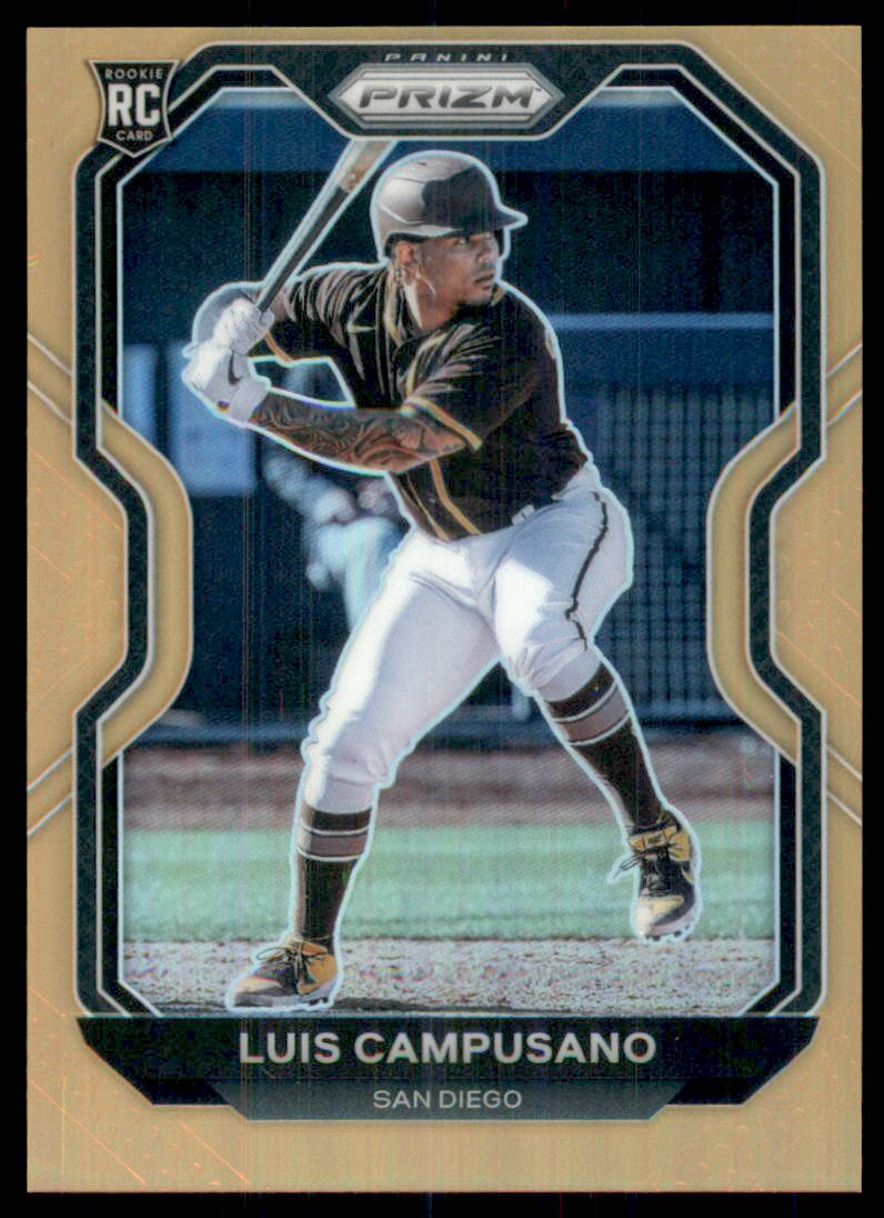 2021 Panini Prizm Prizms Neon Orange #8 Luis Campusano