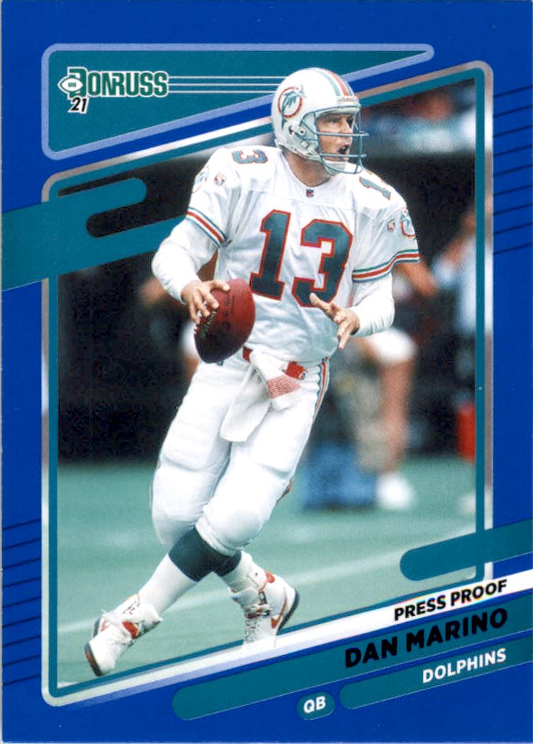 2021 Donruss Press Proof Blue #66 Dan Marino