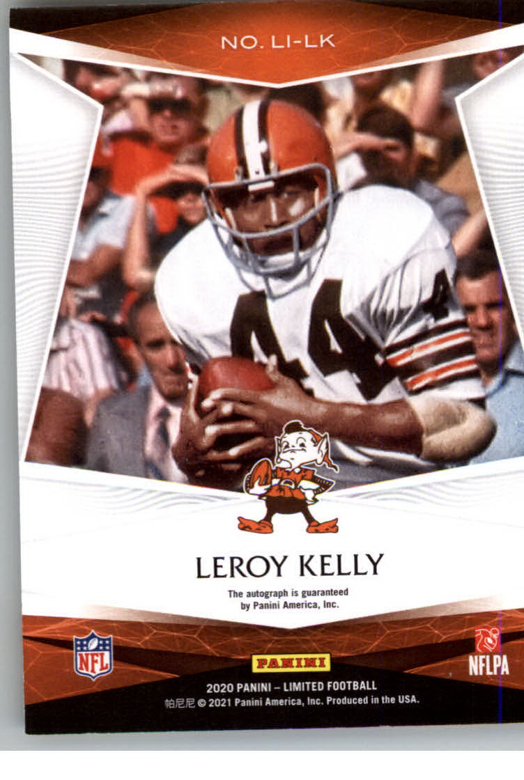 2020 Limited Ink #22 Leroy Kelly/75 back image