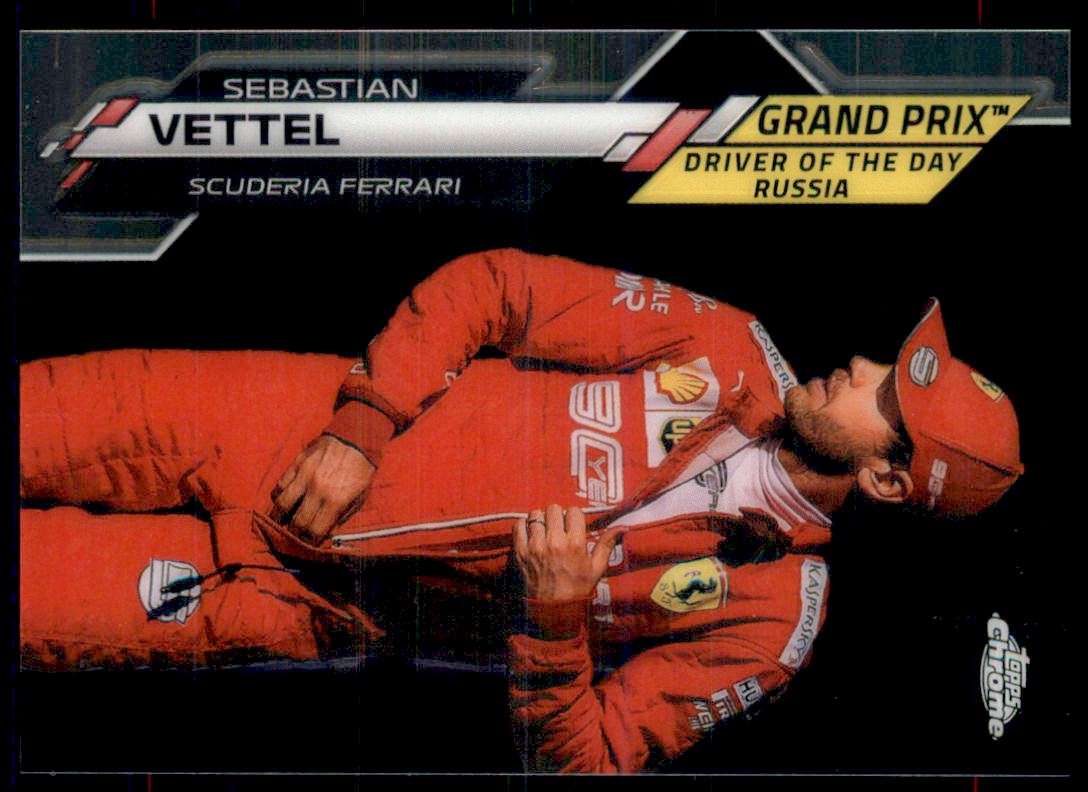 2020 Topps Chrome Sapphire Formula 1 #147 Sebastian Vettel/Grand
