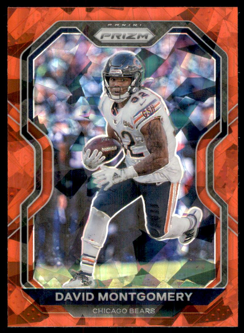 2020 Panini Prizm Prizms Red Ice #188 David Montgomery