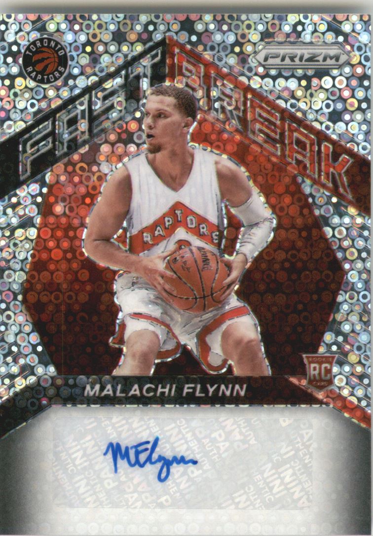 2020-21 Panini Prizm Fast Break Rookie Autographs #34 Malachi Flynn