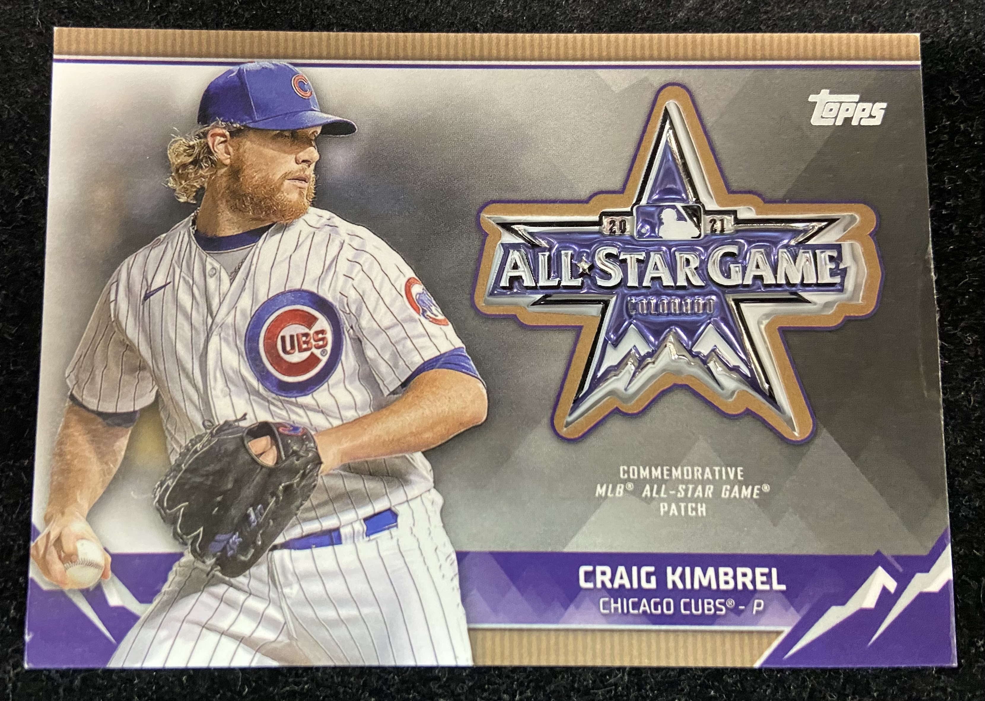 2021 Topps Update All-Star Game Manufactured Sleeve Patches Gold #ASGPCK Craig Kimbrel