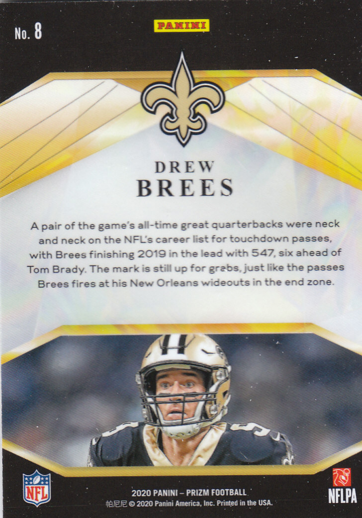 Tarjetas insertadas de fútbol americano Panini Prizm 2020 "Brilliance" - Imagen 9 de 19
