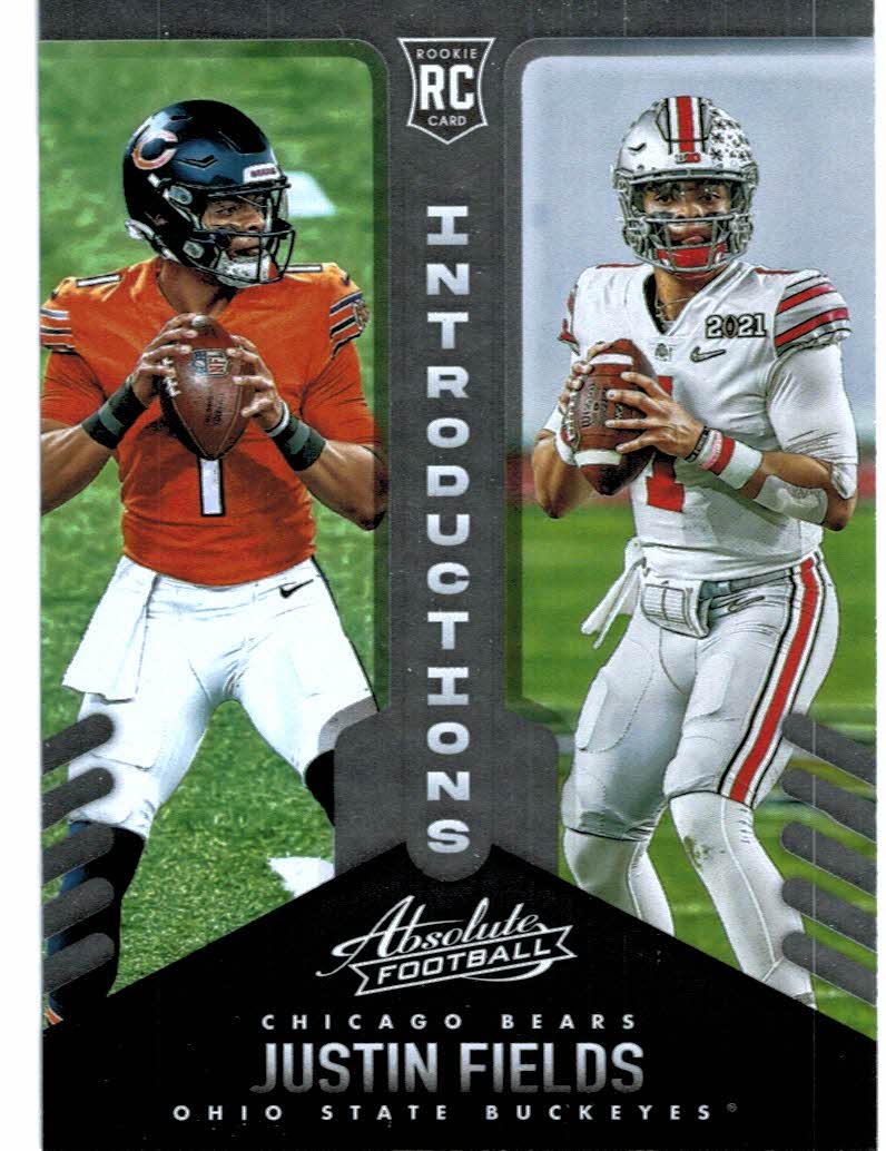 2021 Panini Front Row Seats Justin Fields RC # 2 Chicago Bears