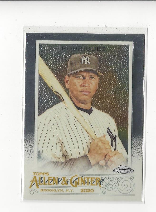 2020 Topps Allen and Ginter Chrome #145 Alex Rodriguez
