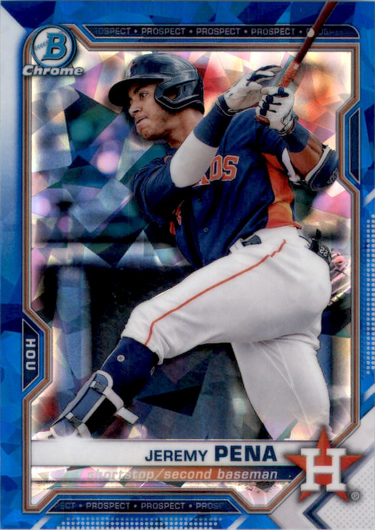 2021 Bowman Chrome Sapphire Prospects #BCP11 Jeremy Pena