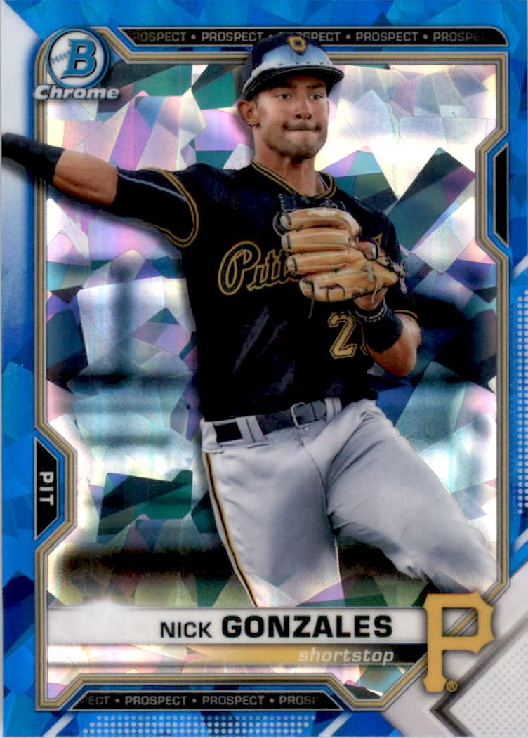 2021 Bowman Chrome Sapphire Prospects #BCP34 Nick Gonzales