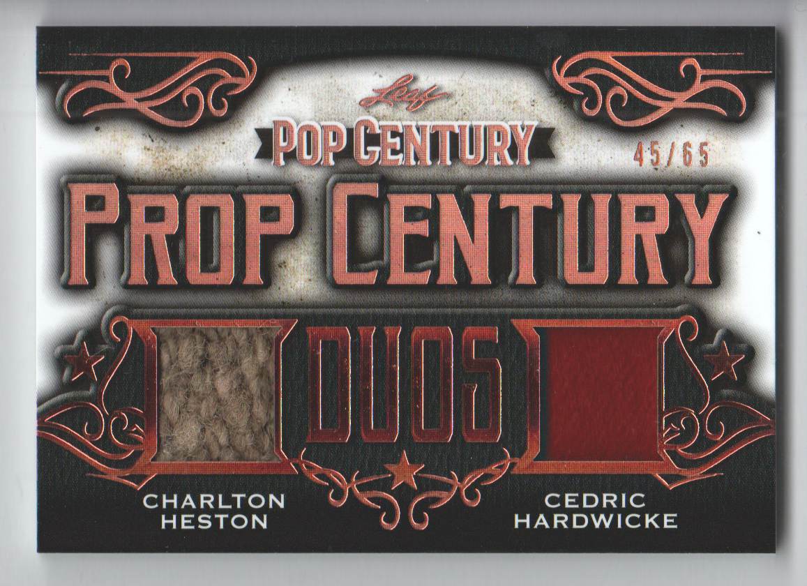 2021 Leaf Pop Century Metal Prop Century Duos Bronze #PCD22 Charlton Heston / Cedric Hardwicke