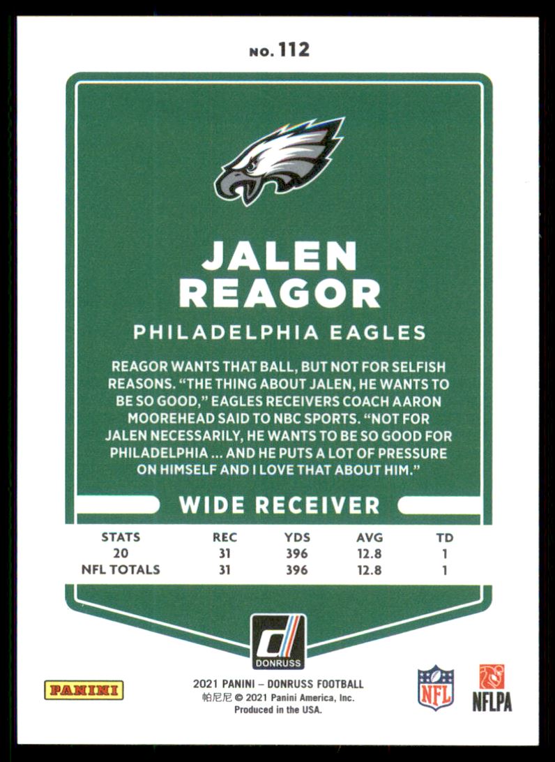 2021 Donruss Press Proof Premium #112 Jalen Reagor