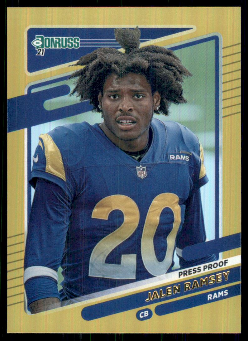 2021 Donruss Press Proof Premium #141B Jalen Ramsey VAR
