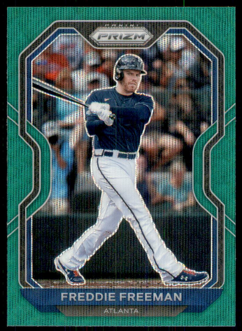 2021 Panini Prizm Prizms Green Wave #112 Freddie Freeman