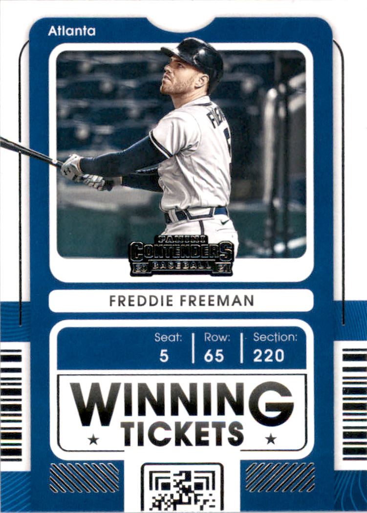 2021 Panini Contenders Winning Tickets #11 Freddie Freeman