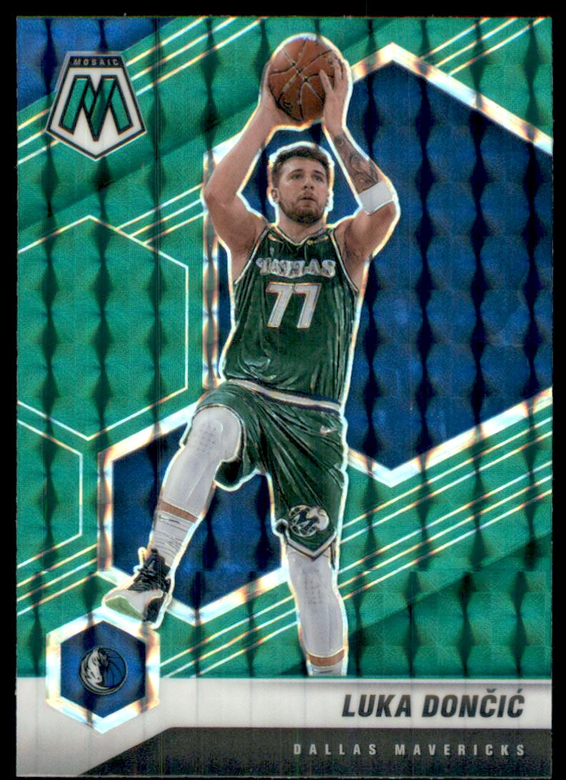 2020-21 Panini Mosaic Mosaic Green #47 Luka Doncic on Fanatics Collect