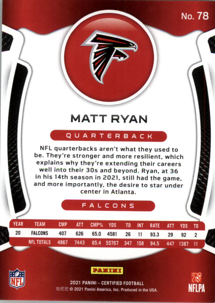 2021 Certified Football Card Pick (Base)