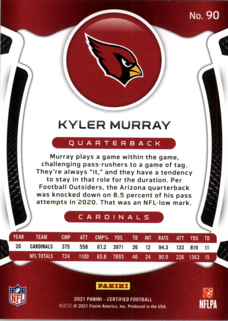 2021 Certified Football Card Pick (Base)