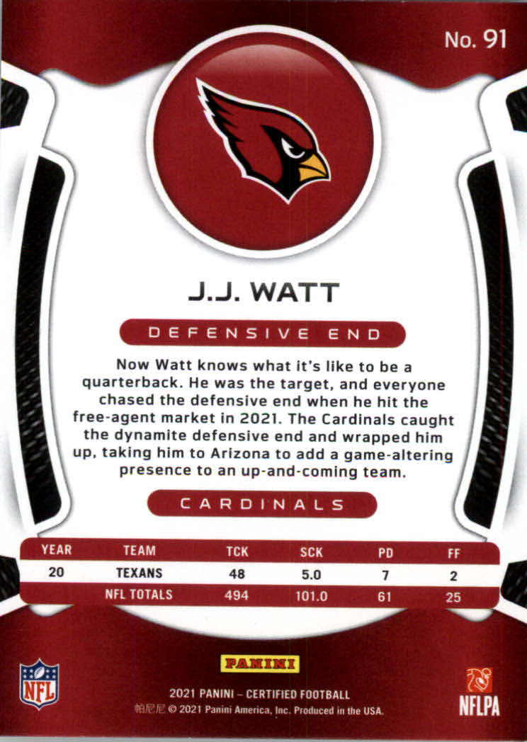 2021 Certified Football Card Pick (Base)