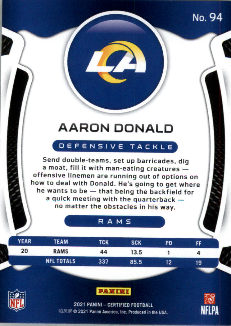 2021 Certified Football Card Pick (Base)