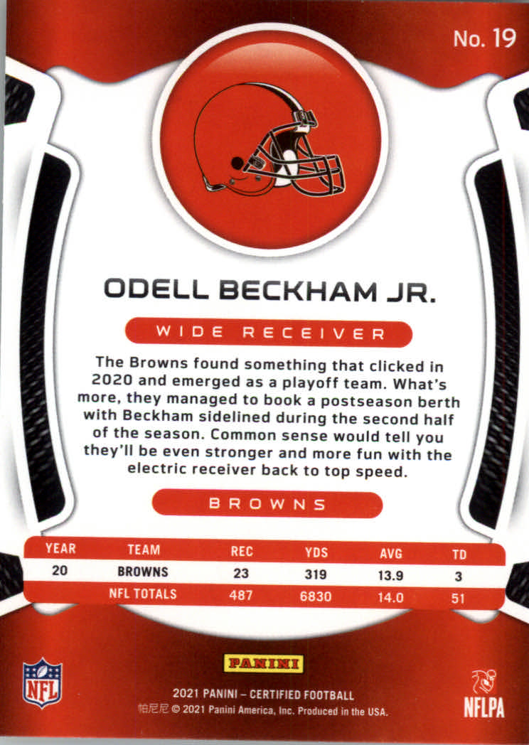 2021 Certified Football Card Pick (Base)