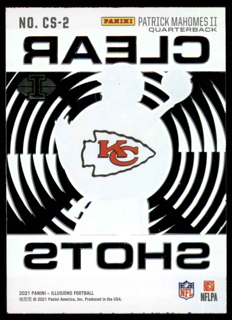 2021 Panini Illusions Clear Shots #2 Patrick Mahomes II