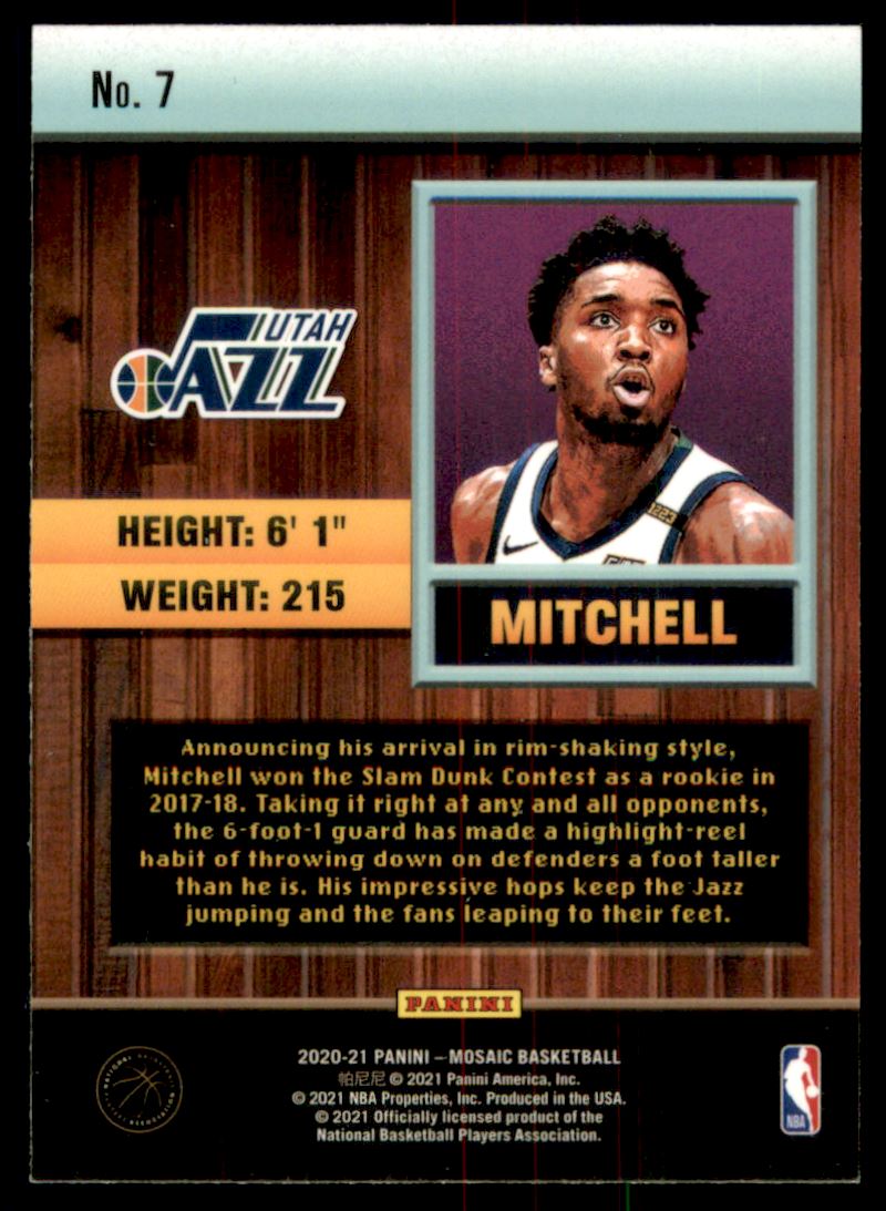 2020-21 Panini Mosaic Jam Masters #7 Donovan Mitchell